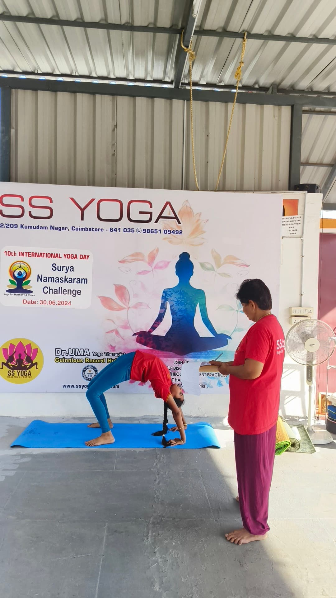 SS Yoga practice